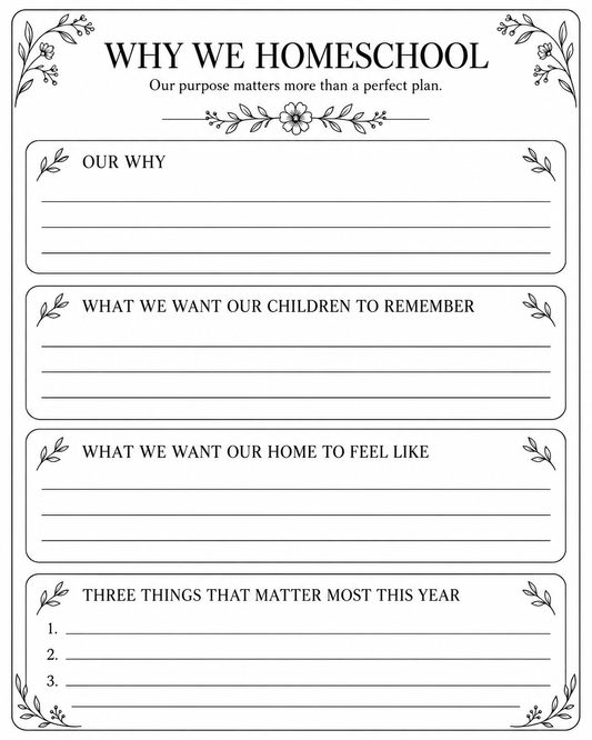 Heritage & Heart Homeschool Mom Planner