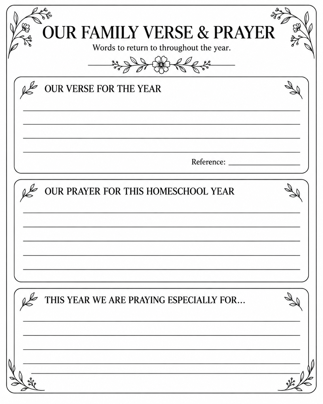 Heritage & Heart Homeschool Mom Planner