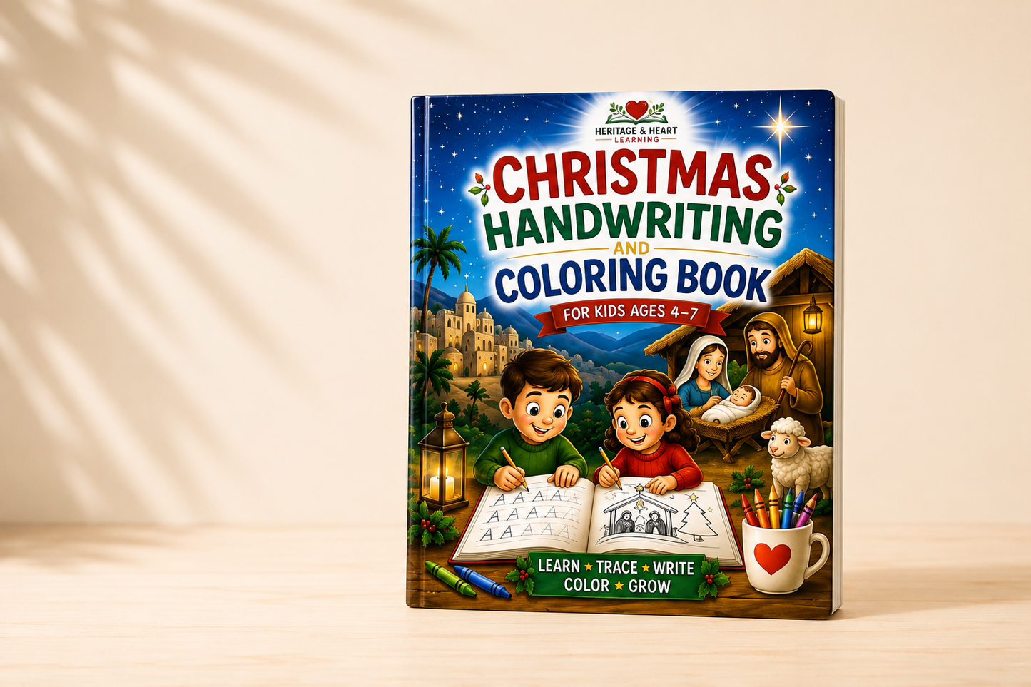 Christmas Scripture Handwriting & Coloring Book