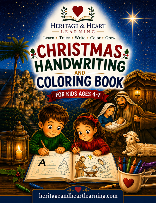 Christmas Scripture Handwriting & Coloring Book