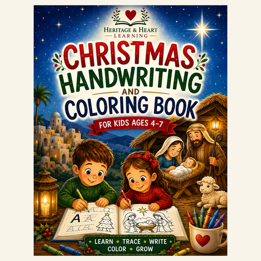 Christmas Scripture Handwriting & Coloring Book