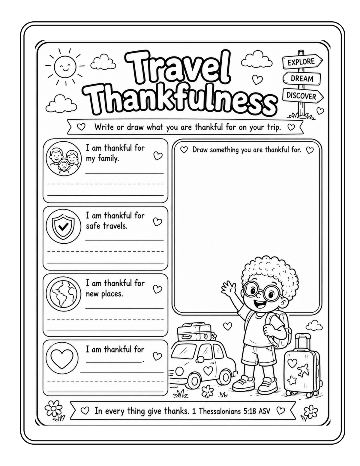 Road Trip Activity Book for Kids Ages 4–7+