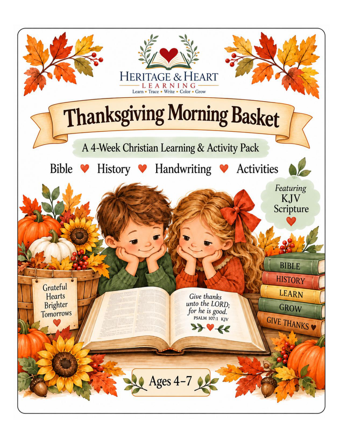 Thanksgiving Morning Basket  Ages 4–7